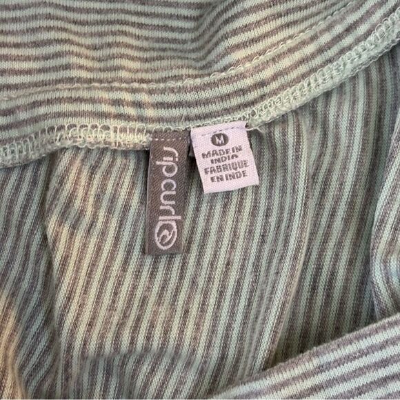 Rip Curl Come Along Convertable Stripe Green Gray Maxi Skirt/Dress - Picture 6 of 6